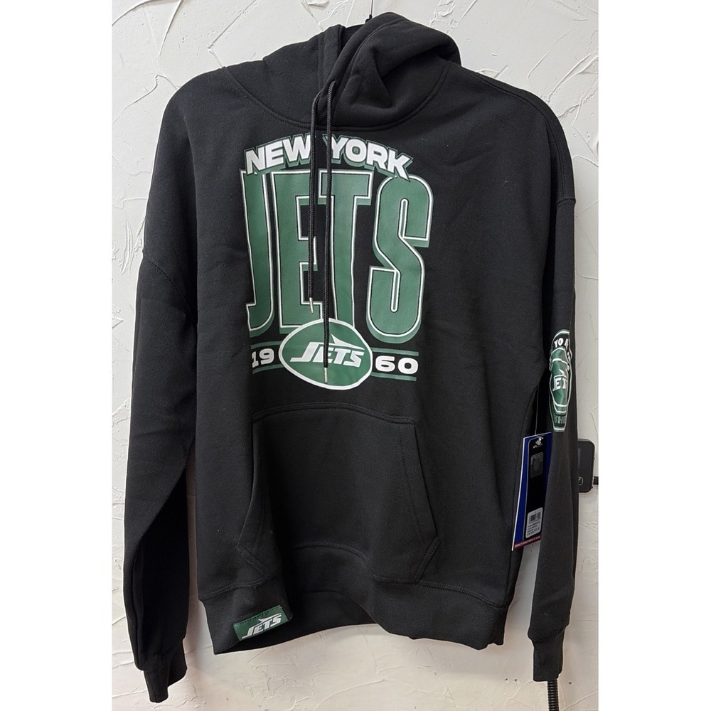 NFL New York Jets Hoodie - Men's Small - Black - Pullover